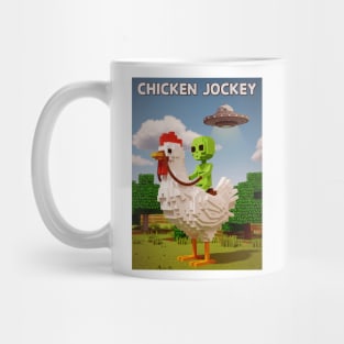 Chicken-Jockey - Funny Alien riding chicken #4 Mug